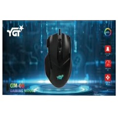 YGT GM-08 8D Wired RGB Gaming Mouse - Black