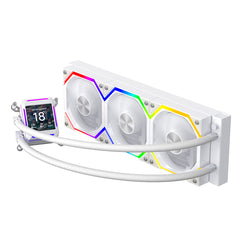 JUNGLE LEOPARD ASTROSHEL V2G 360 AIO LIQUID COOLER - WHITE