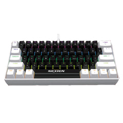 NEXION KL-802 Mechanical Keyboard - White & Black