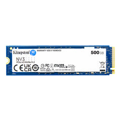 Kingston NV3 PCIe 4.0 NVMe SSD M.2 2280 500GB