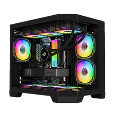 YGT CASE 420B Micro-ATX - Black