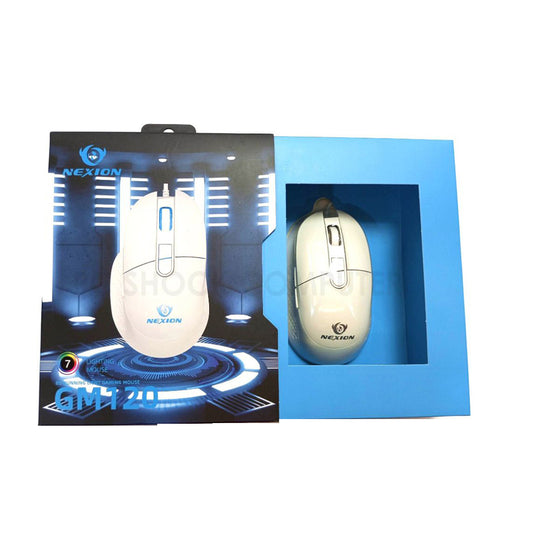 Nexion GM-120 Wired USB Mechanical Mouse White