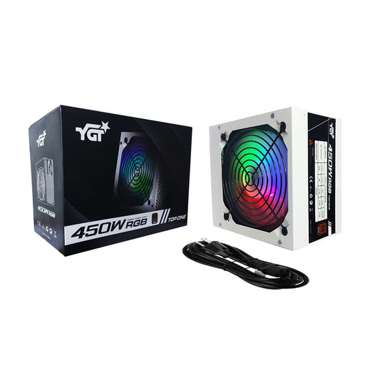 YGT Top One 450W RGB 80+ Bronze Gaming Power Supply