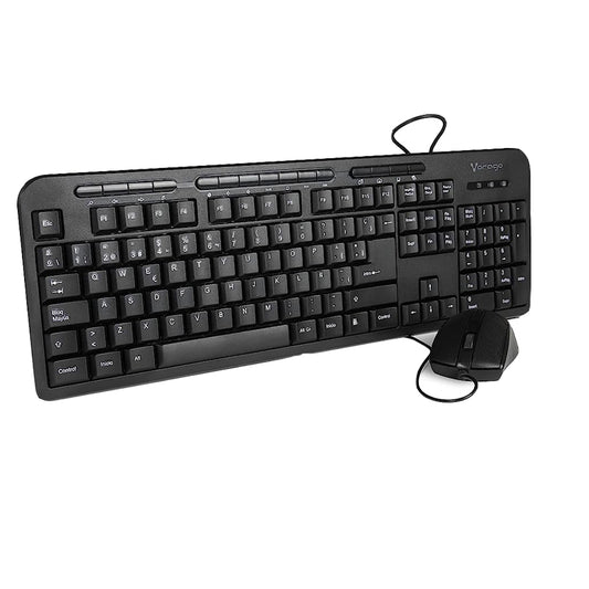 Vorago USB Wired Keyboard and Mouse Combo (KM-107)