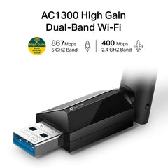 TP-LINK Archer T3U Plus AC1300 High Gain Wireless Dual Band USB Adapter