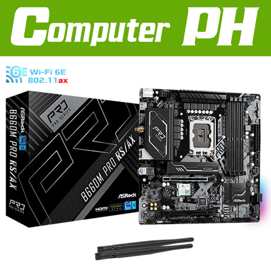 ASRock B660M PRO RS/AX DDR4 LGA 1700 Intel Motherboard