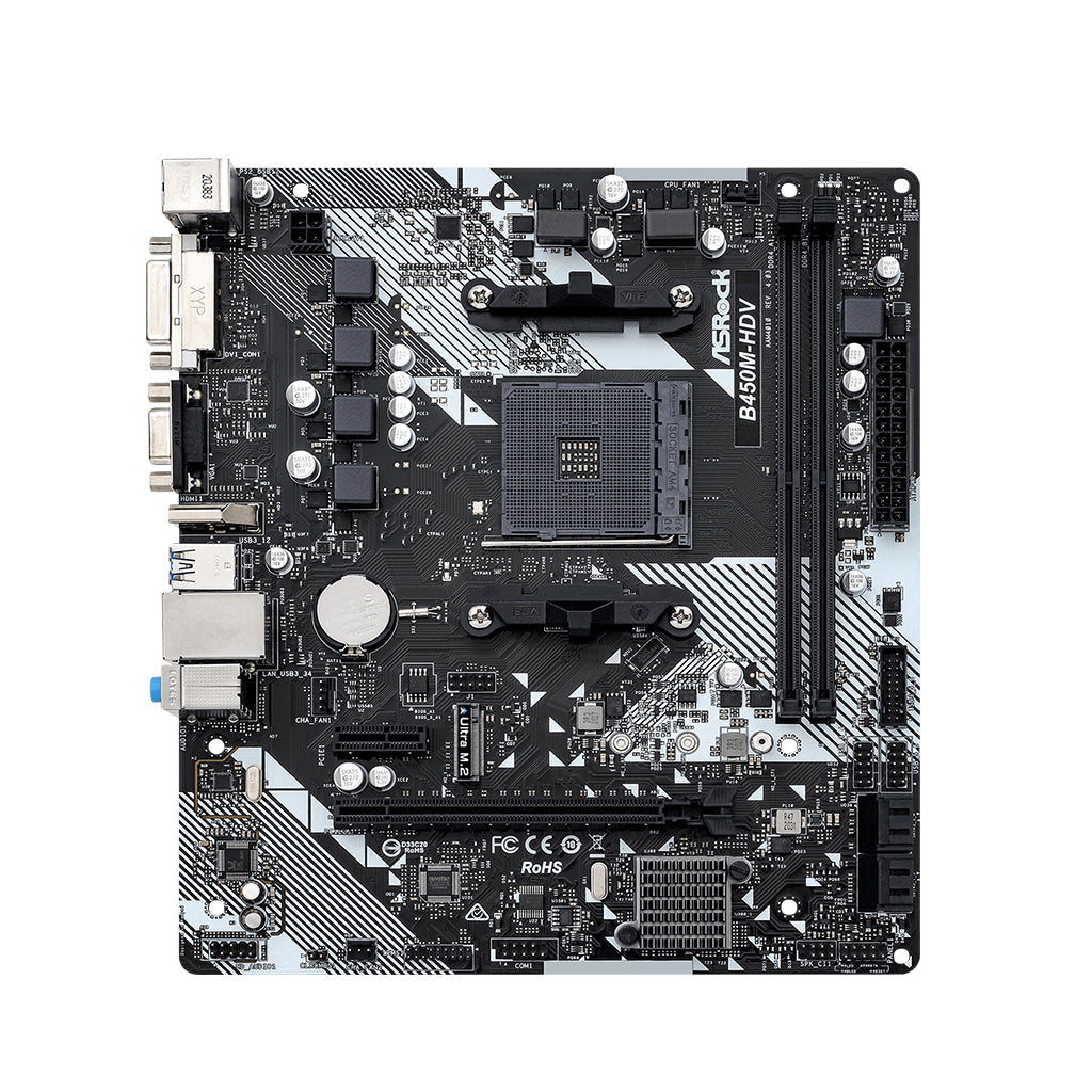 ASRock B450M-HDV R4.0 AM4 Micro ATX  DDR4
