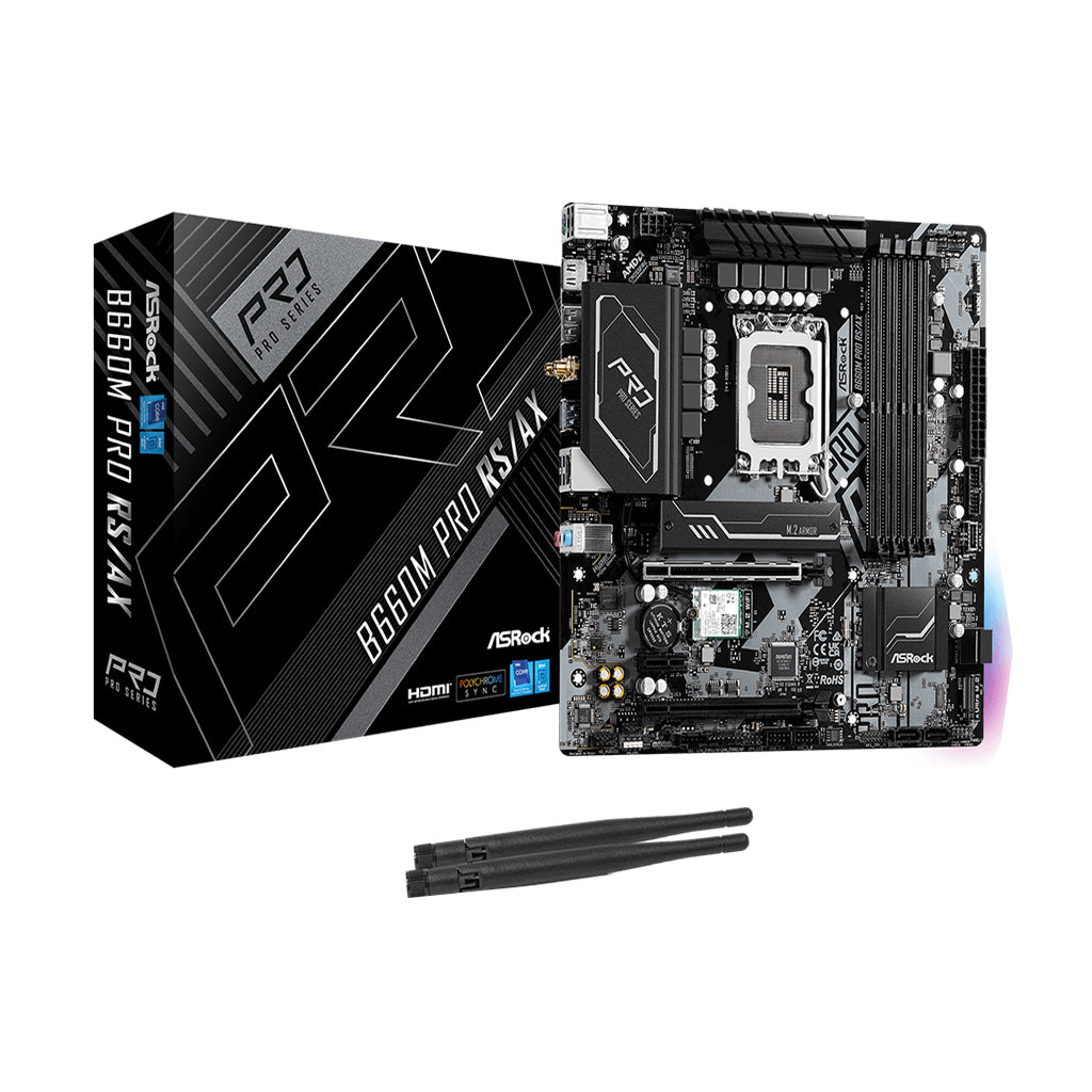 ASRock B660M PRO RS/AX  Micro ATX DDR4