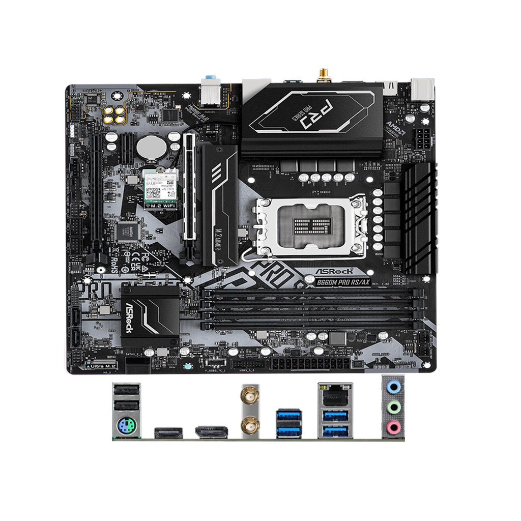 ASRock B660M PRO RS/AX  Micro ATX DDR4
