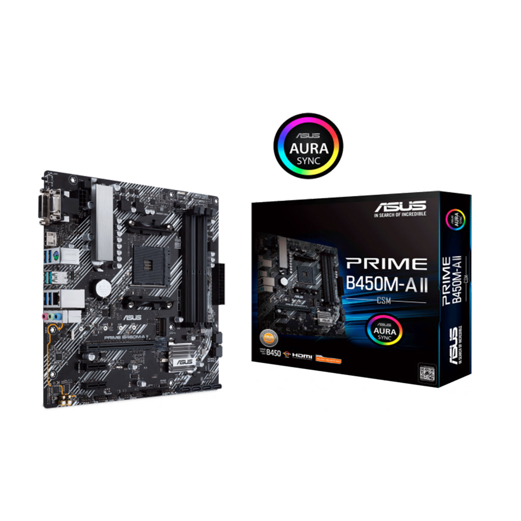 ASUS PRIME B450M-A II AM4  micro ATX DDR4