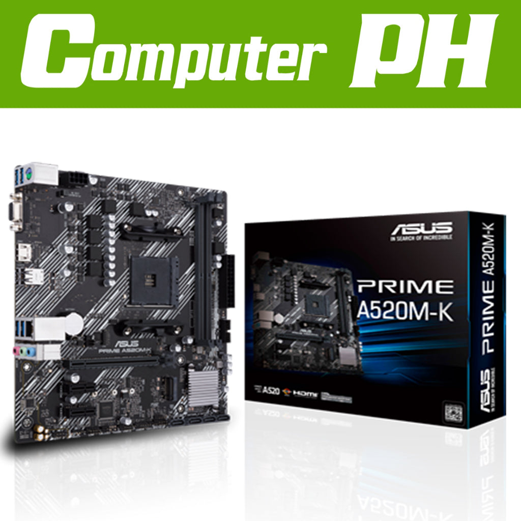 ASUS PRIME A520M-K DDR4 AM4 AMD Motherboard