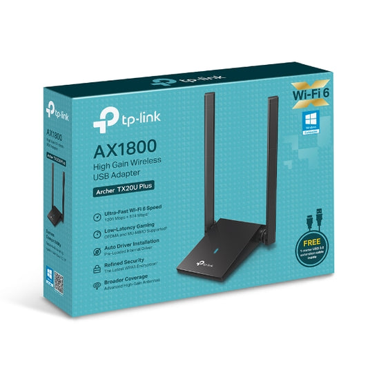 TP-LINK Archer TX20U Plus AX1800 Wireless USB Adapter