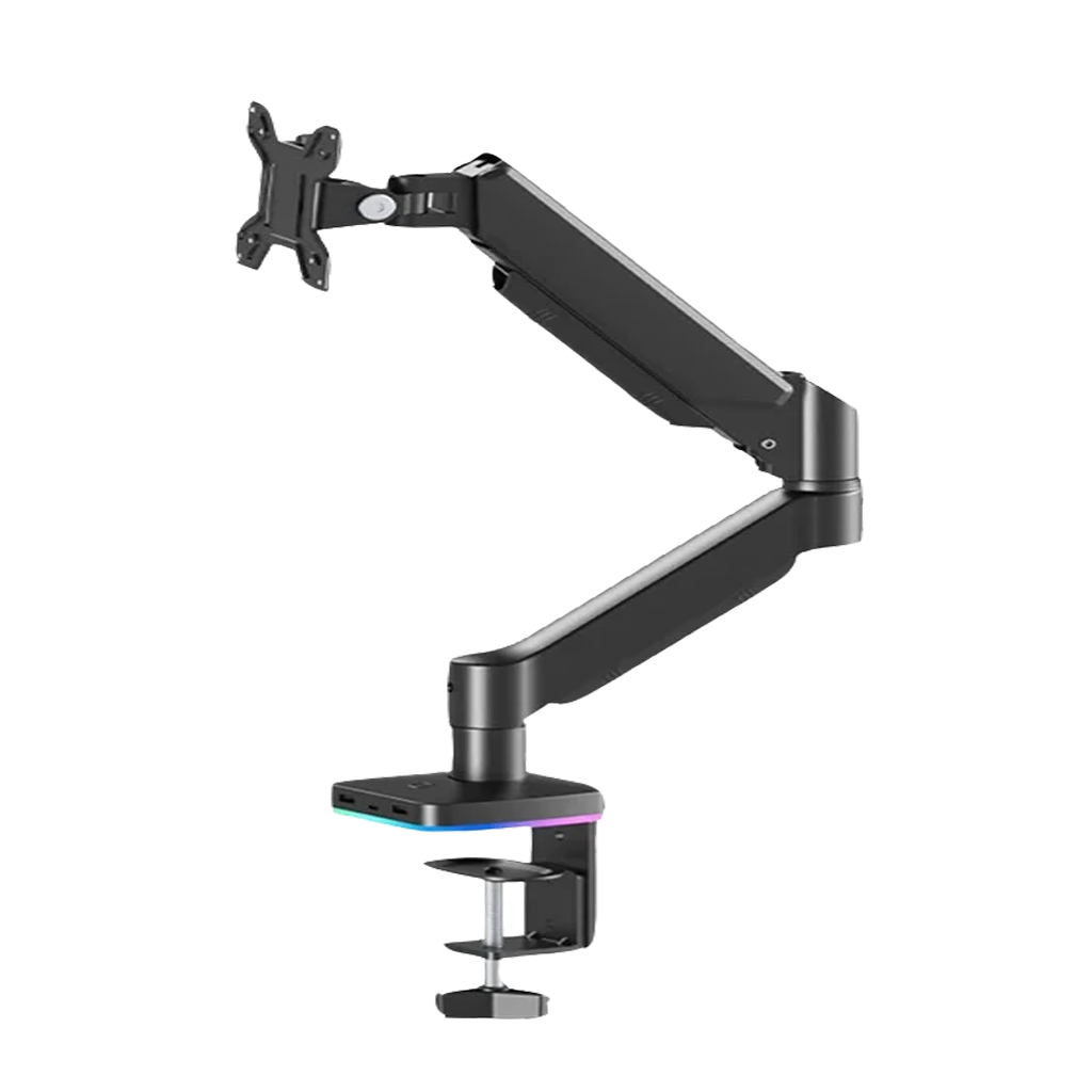 Inplay KMT-1 Pro RGB Single Arm Monitor Stand 13″-32″ -Black