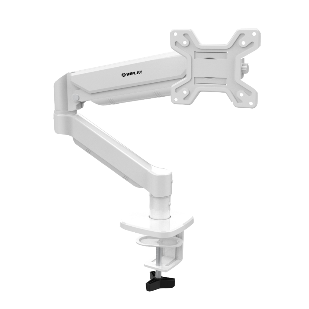 Inplay KMT-1 Pro RGB Single Arm Monitor Stand 13″-32″ -White