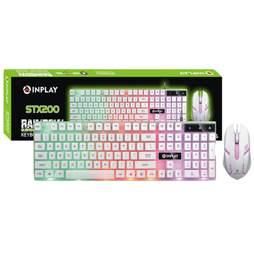 Inplay STX200 Keyboard and Mouse - White