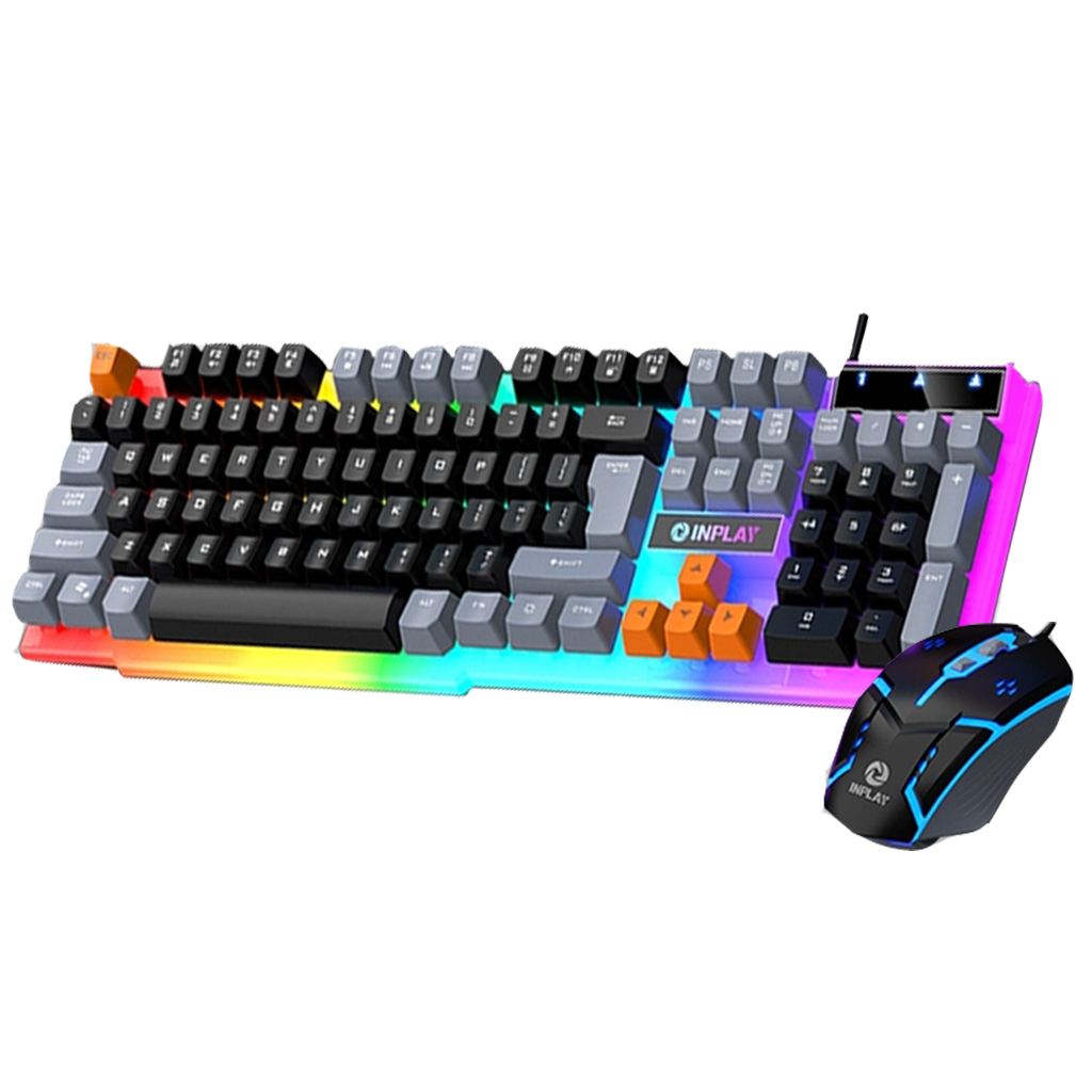 Inplay STX365-B Keyboard and Mouse - Black/Grey Mix