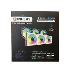 Inplay Seaview Tower F3 3in1 ARGB Fan Kit Mini 4Pin - White