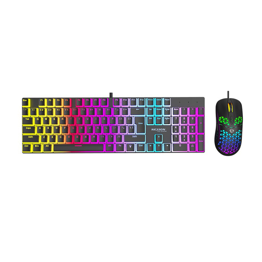 NEXION GK-670 Mechanical Keyboard & Mouse Bundle