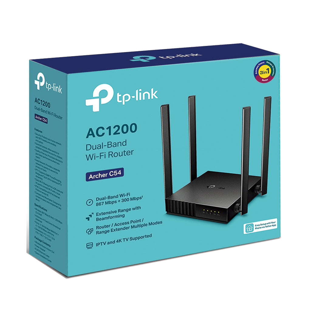 TP-LINK AC1200 ARCHER C54 Dual Band WiFi Router