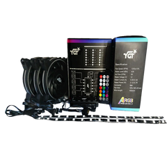 YGT 1250 3 - In - One ARGB FAN Kit (Voice Sensing)
