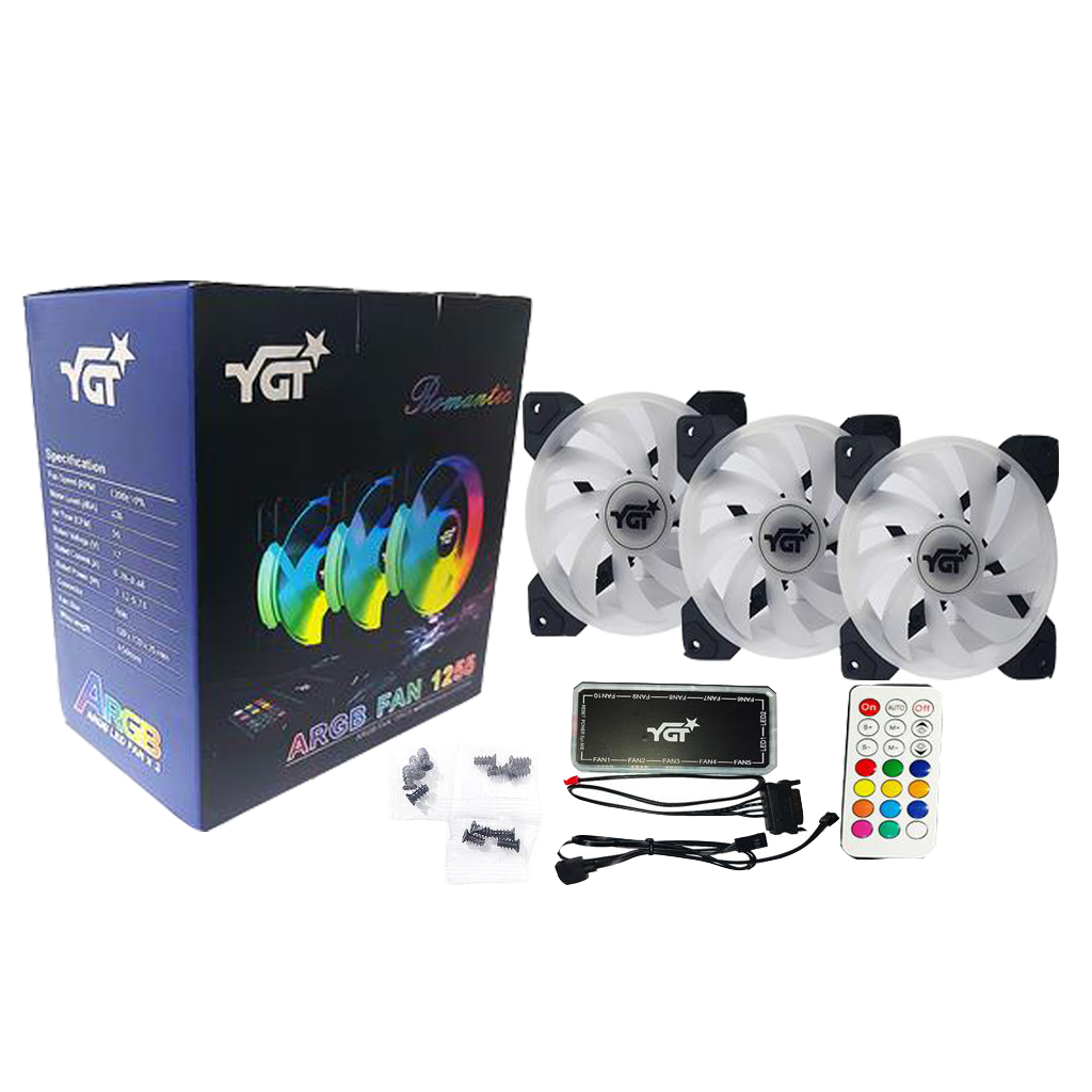 YGT 1255 3 - In - One ARGB FAN Kit