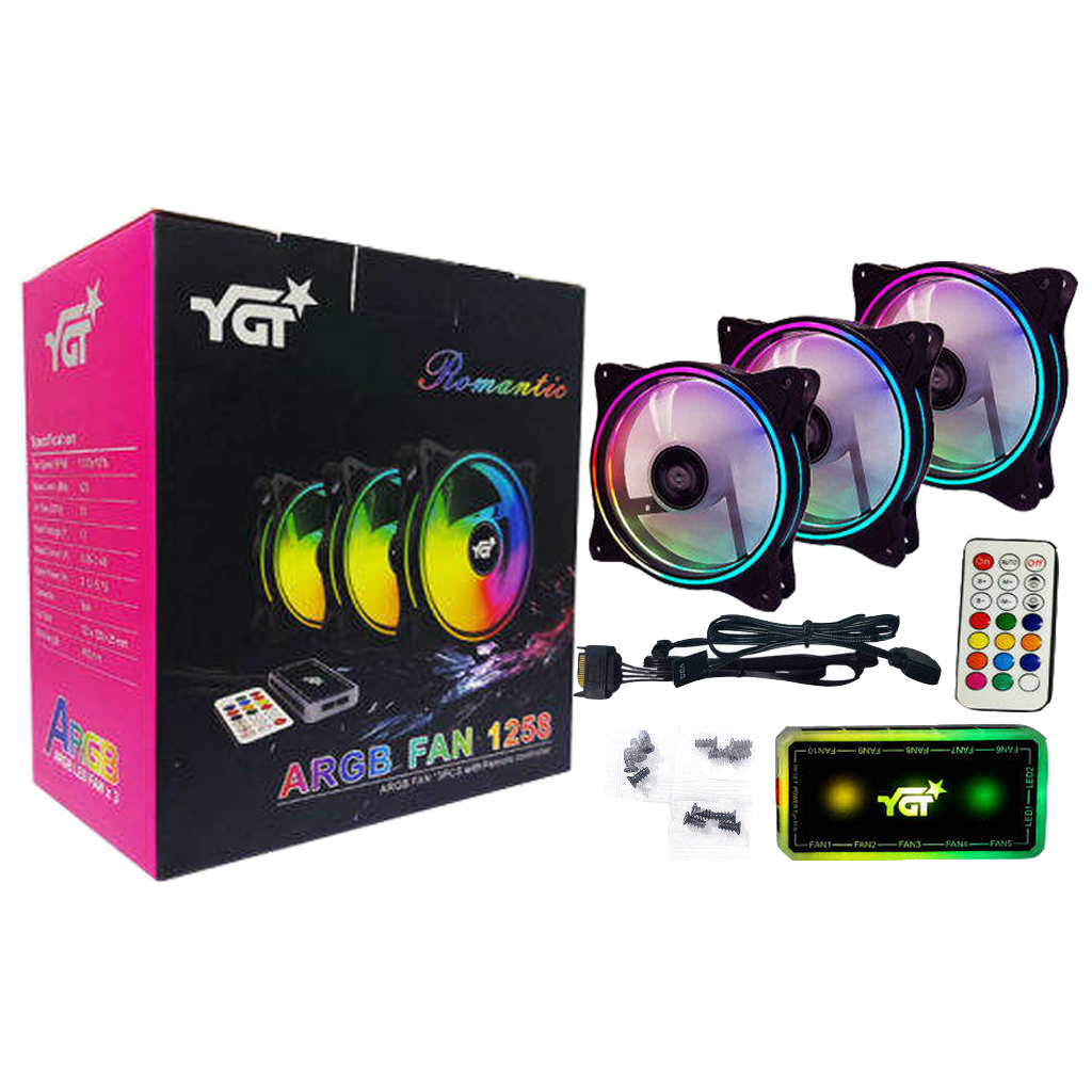 YGT 1258 3 - In - One ARGB Fan Kit