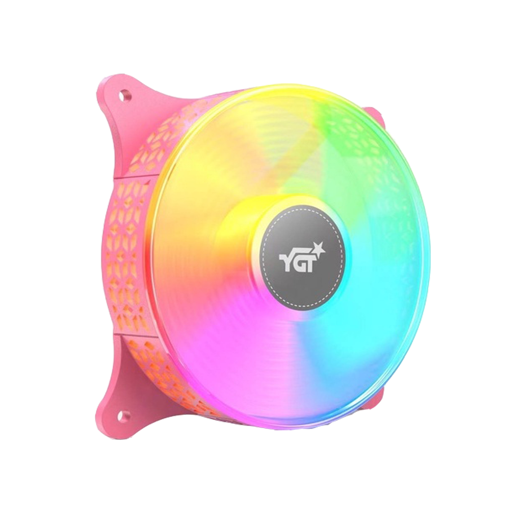 YGT 1290 120mm RGB Fan - Pink