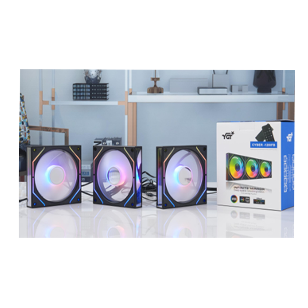 YGT CYBER 120IFB 3 - In - One ARGB Fan Kit