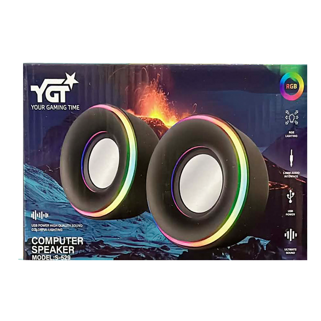 YGT S529 GAMING SPEAKER -BLACK