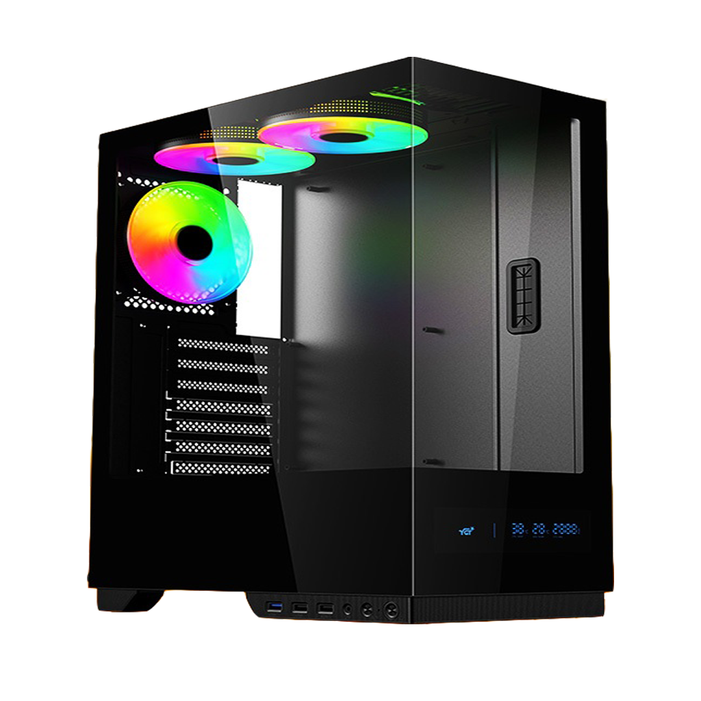 YGT V8101 ATX CASE - BLACK