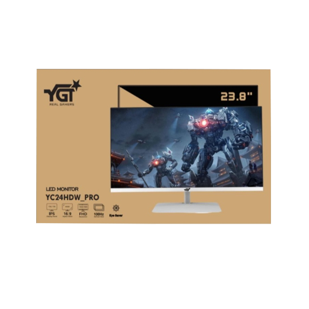 YGT YC24HDW-PRO 23.8″ FHD 100Hz Monitor - White