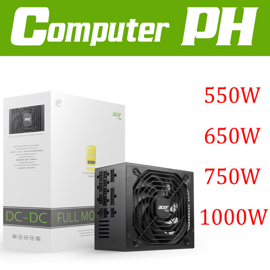 Acer AC-550/AC-650/AC-750/AC-1000 550W/650W/750W/1000W Full Modular 80plus Bronze Power Supply